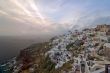 Sundown to clouds in Santorini 