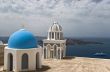 Churche cupolas above sea