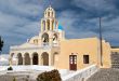Yellow greek church
