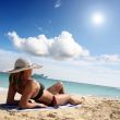 sexy young woman on the beach