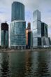 Moscow City buildings.