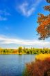 Autumn landscape at the lake