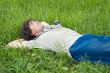 Young man resting