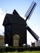 Bock windmill Marzahn and straw bales