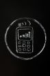 Chalk drawing of mobile phone symbol on blackboard background