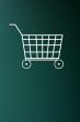 Chalk drawing of shopping cart