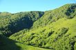 Summer landscape with Caucasus green mountains