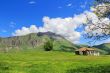 Old house in Caucasus mountains