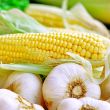Corn and garlic