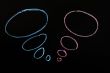 Chalk drawing of speech bubbles