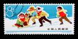 CHINA - CIRCA 1965: A Stamp printed in China shows image of skii