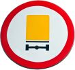road sign prohibiting truck