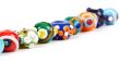 colored glass beads hand