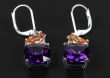 earrings with purple stones