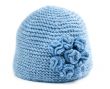 blue knitted hat