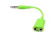 green audio splitter