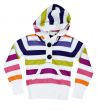 children`s striped sweater with a hood