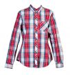 red plaid shirt women