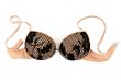 beige bra with patterns