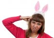 girl with rabbit ears