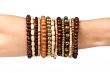 woman`s hand with the bracelets