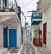 Typical street of Mykonos
