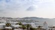Mykonos port panorama