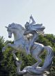 Saint George on the hourse win the evil