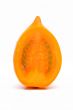 Slice of fresh orange tomato