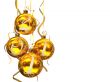 Christmas balls 2011 on white background 3D rendering