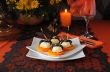 Cheese balls for Halloween