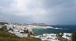 Mykonos city and port view