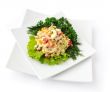 a salad of corn and Chinese cabbage