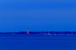 Kiel - Laboe - Tower and WWII Memorial Submarine at Night