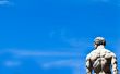 Statue on blue sky