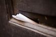 Letter in old mail slot