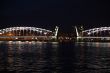 drawbridge at night  