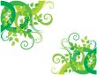 Green decorative background