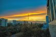 TV tower at sunset