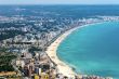 Bird`s-eye view on the beach of the island Mallorca