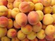 Ripe peaches, laid out for sale