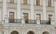 Balcony of the building in the classical style