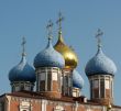 Domes of the Uspenskiy Cathedral of the Ryazan Kremlin