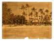 Rest on the beach. The postcard, in a stylized retro style. Isol