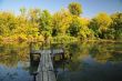 Autumn by river