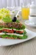 Sandwich with cheese and vegetables