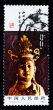 A stamp printed in China shows the ancient buddha statue