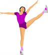 Woman practicing Yoga exercises. Vector Illustration of girl in 