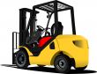 Lift truck. Forklift. Vector illustration