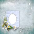 vintage paper photo frame